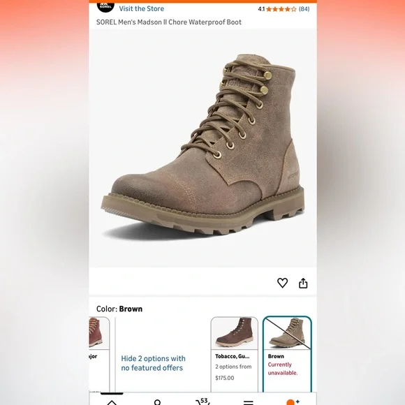 Sorel Madson II Chore Waterproof Boots - Picture 7 of 7